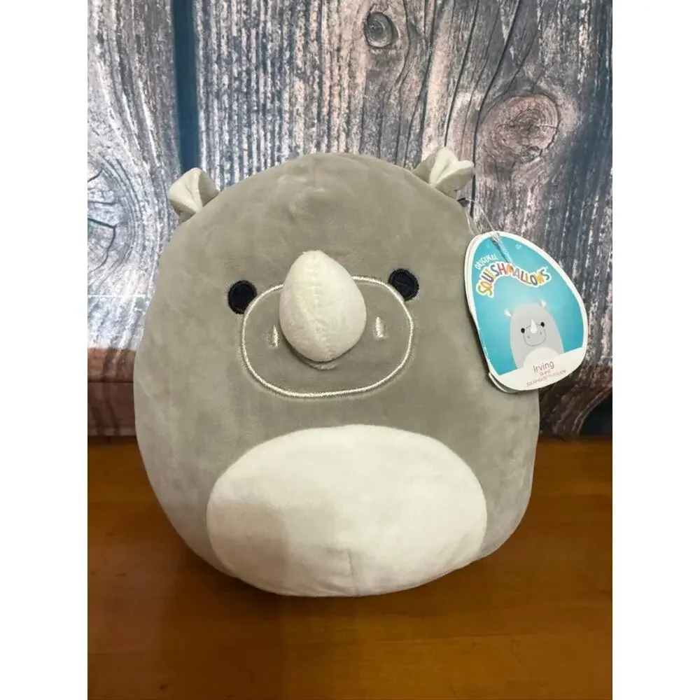 NWT Squishmallows Irving‎ Grey Rhinoceros 8